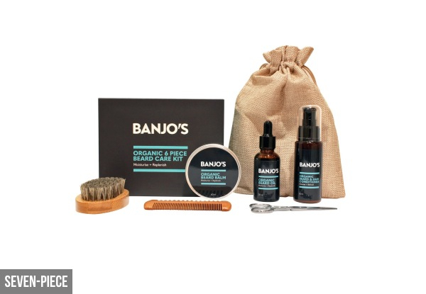 Six-Piece Beard Care Kit - Option for Seven-Piece or Eight-Piece Kit