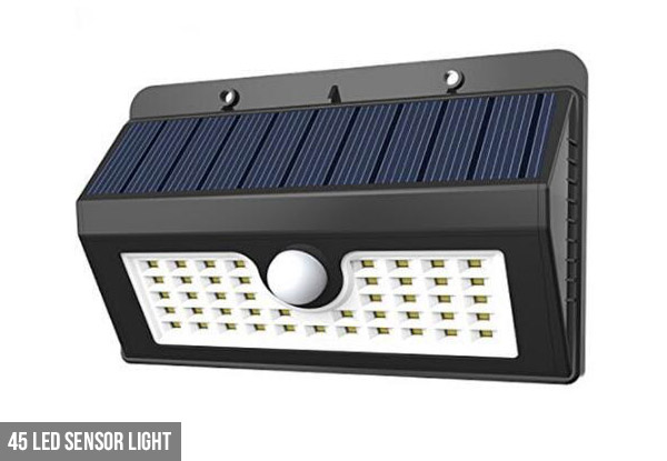 Outdoor LED Solar Sensor Light  - Two Types Available with Free Metro Delivery