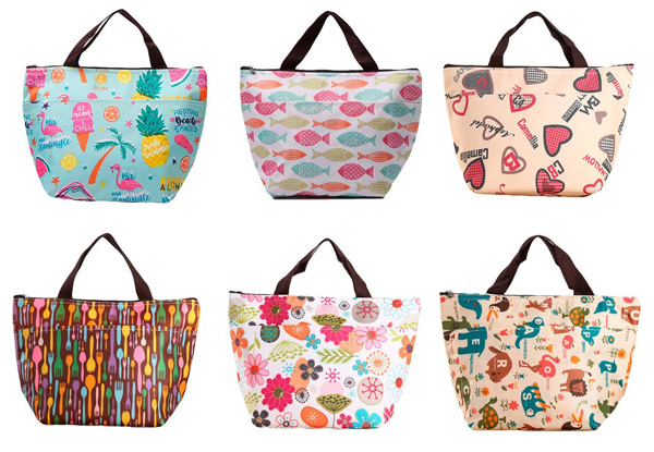 Insulated Reusable Tote Bag - Six Designs Available