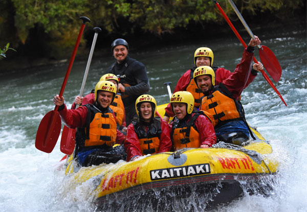 3.5 Hour Kaituna River White Water Rafting Experience incl. Online Photo Pack - Options for Up to 8 People