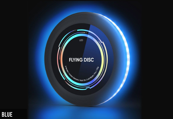 Rechargeable LED Flying Disc - Three Colours Available