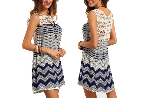 Crochet Lace Boho Summer Dress
