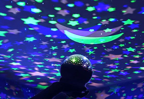 Galaxy Star Projector Rotating LED Night Light - Three Colours Available