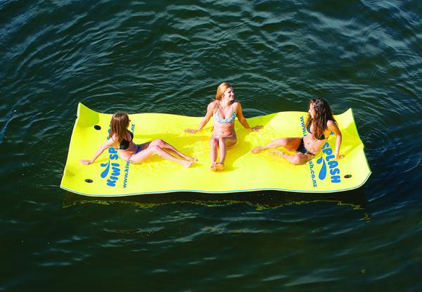 Six-Person Kiwi Splash Floating Mat
