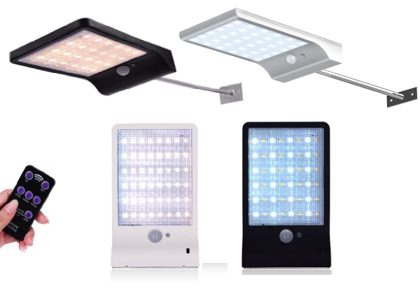 Solar Wall Motion Sensor Lamp - Two Colours & Option for Two Available