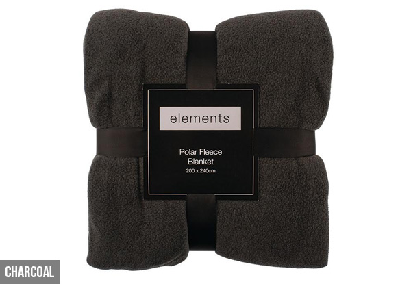 Elements Polar Fleece Blanket - Five Colours Available