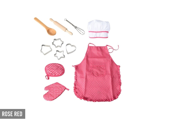 Kids Kitchen Toy Cooking & Baking Set - Two Colours Available & Option for Two