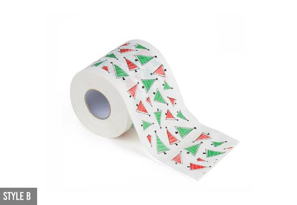 Two-Pack of Christmas Toilet Paper - Four Styles Available & Option for Four-Pack