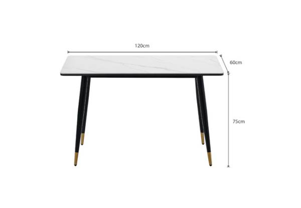 Sintered Stone Top Dining Table - Two Colours Available