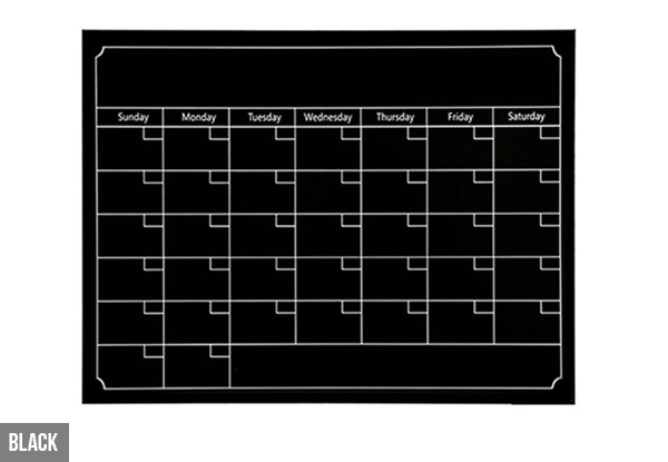 Magnetic Fridge Calendar Planner - Two Colours Available with Free Delivery