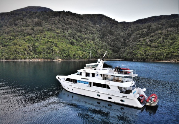 Seven-Day Discover Marlborough Sounds Expedition Cruise incl. Onboard Meals, Complimentary House Drinks, Pre/Post Cruise Transfers - Per Person Twin Share - Option for Solo Travellers - Three Dates Available