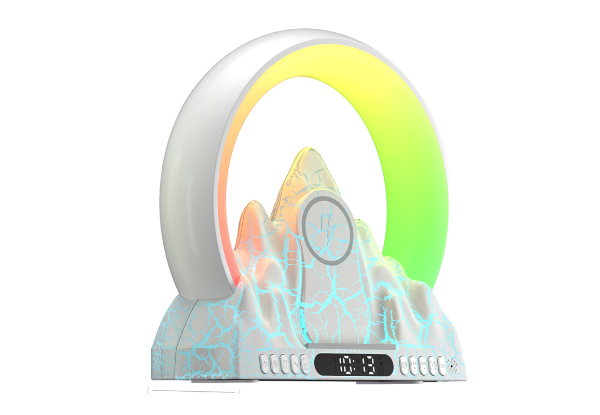 Sunrise Alarm Clock with Wireless Charger - Available in Two-Colours & Option for Two-Pack