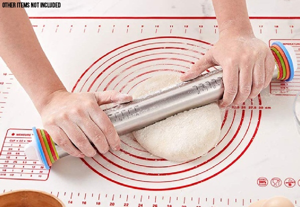 Adjustable Stainless Steel Rolling Pin - Option for Two with Free Delivery