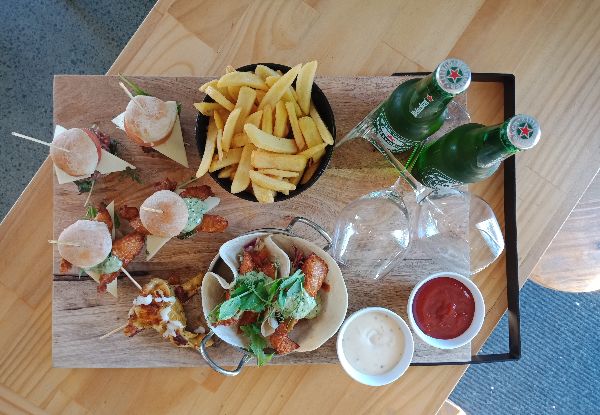Tapas Platter Lunch with Drinks for Two People - Option for Four People