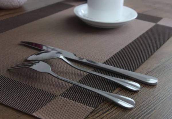 Four-Pack Washable Kitchen Placemats - Three Colours Available