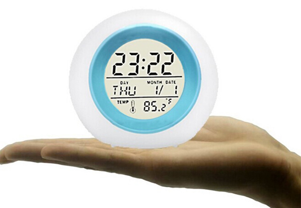 Colour Changing Touch Sensor Alarm Clock