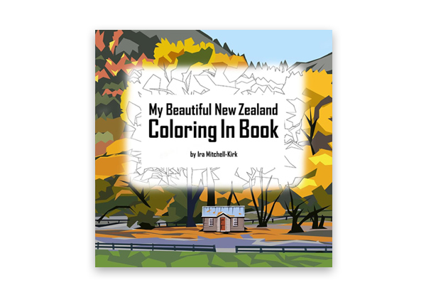 $10.99 for a "My Beautiful New Zealand" Colouring Book