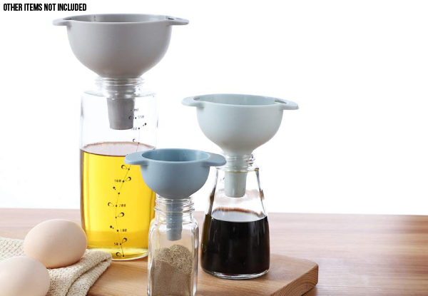 Four-Piece Kitchen Food Grade Plastic Funnels Set