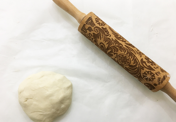Floral Pattern Rolling Pin