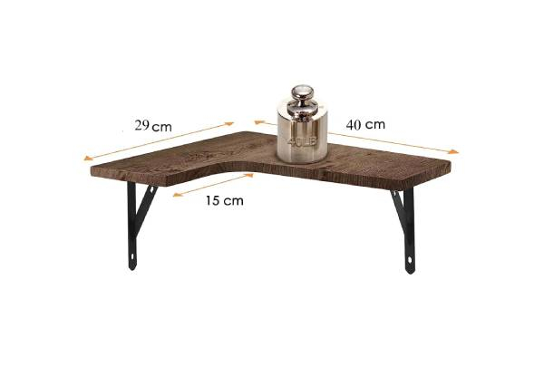 Three-Piece Corner Floating Shelves Set