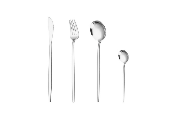 24-Piece Stainless Steel Cutlery Set - Option for Two-Pack