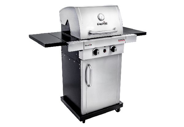 Char-Broil Commercial Two-Burner Grill with Cover & Nylon Cleaning Brush