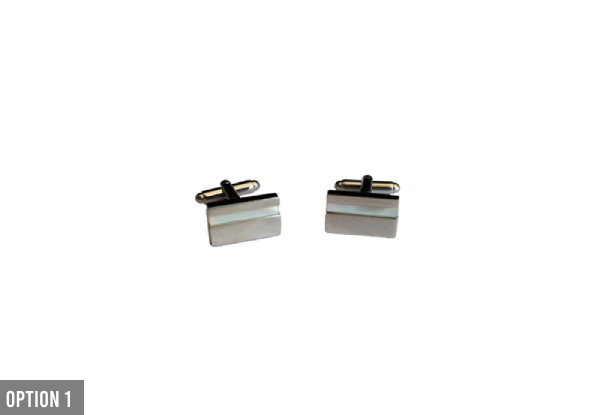 Contemporary Cufflinks Range - Three Options Available