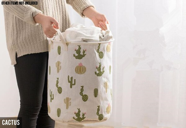 Collapsible Water-Resistant Storage Basket Bag - Option for Two & Five Styles Available