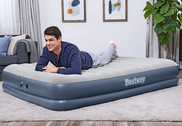 Bestway Queen Air Mattress with Built-in Rechargeable Pump