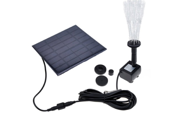 1.2W Free-Standing Solar-Powered Water Fountain