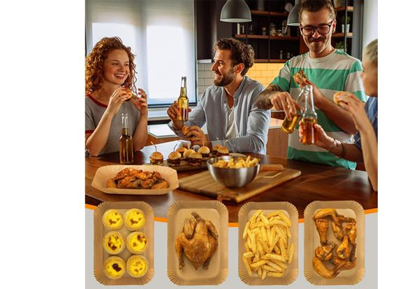 100-Piece Disposable Rectangle Air Fryer Liners