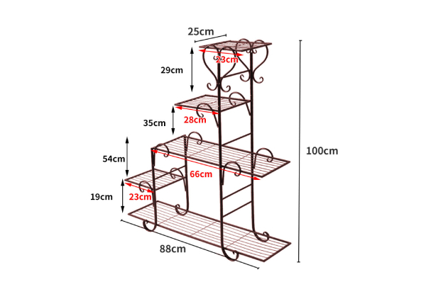 Levede Metal Plant Stand Rack - Two Colours Available