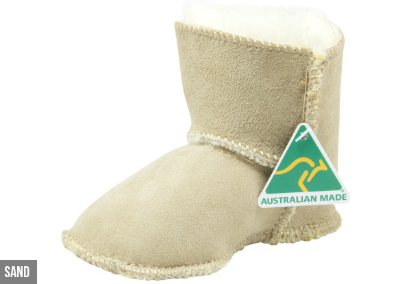 Comfort Me Australian-Made Baby Velcro UGG Booties - Four Colours Available