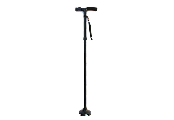 Folding Walking Stick with LED Safety Light - Option for Two