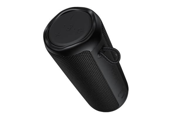Hoco Bass+ RGB LED Bluetooth Speaker with FM - Black