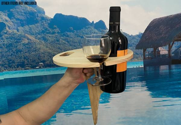 Foldable Outdoor Wine Table - Option for Two-Pack