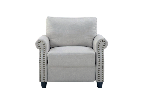 Linen Armchair with Storage - Two Colours Available