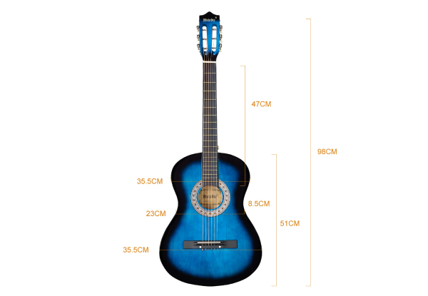 Melodic 38-Inch Round Acoustic Guitar