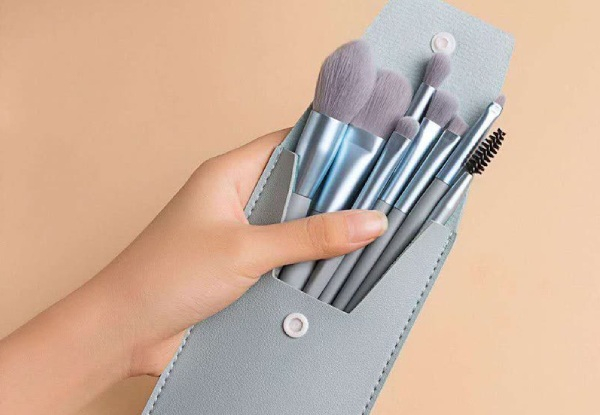 Eight-Piece Makeup Brush Set - Four Colours Available