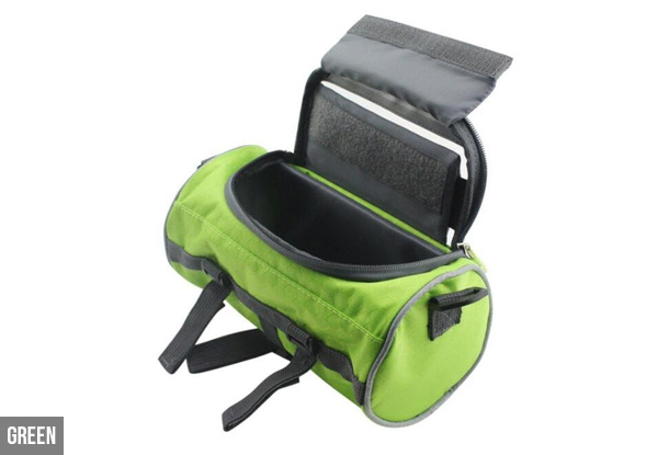 Water Resistant Bicycle Bag with Plastic Cover for Touch Screen Devices - Four Colours Available with Free Delivery