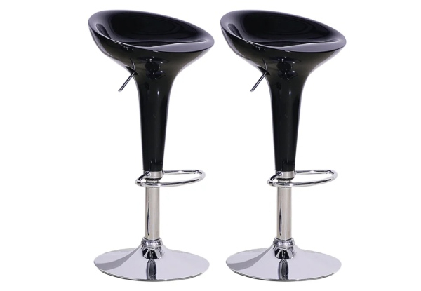 Two-Piece Swivel Bar Stool Set with Footrest