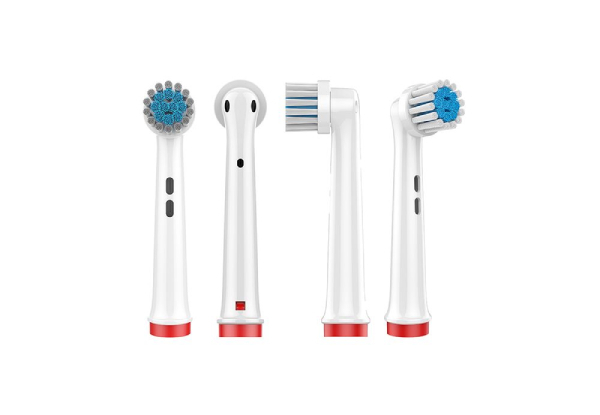 Four-Piece Electric Toothbrush Heads Compatible with Oral B - Four Options Available & Option for One, Two or Four-Sets