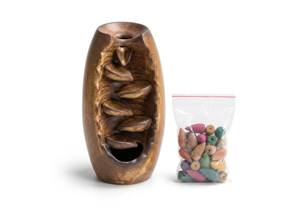 Ceramic Waterfall Backflow Incense Burner