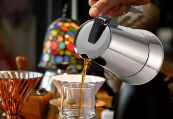 Stovetop Stainless Steel Espresso Moka Pot - Available in Three Sizes