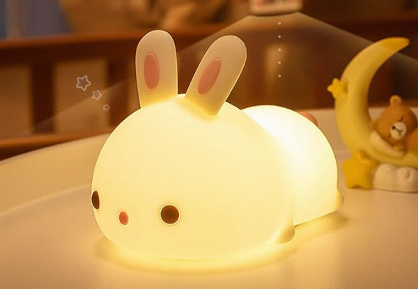 Cat Colour Changing & Touch Control Night Light - Option for Bunny