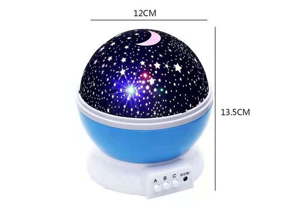 Galaxy Star Projector Rotating LED Night Light - Three Colours Available