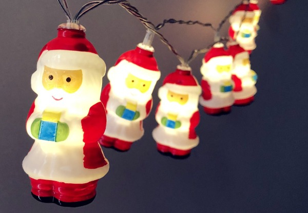 Santa Claus LED String Lights - Four Options Available