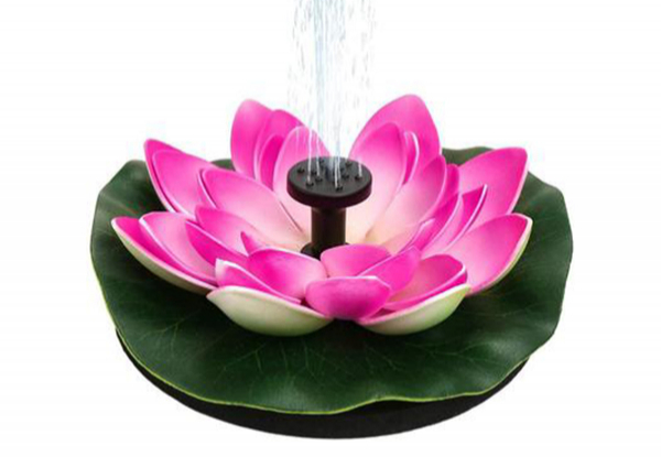 Solar-Powered Lily Water Fountain - Two Colours Available