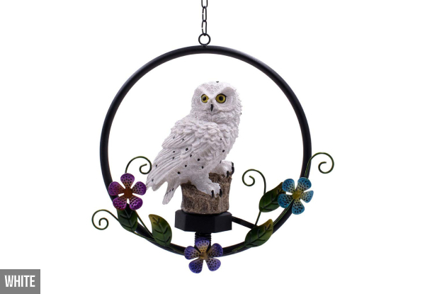 Owl Wind Chime & Solar Light - Two Colours Available & Option for Two