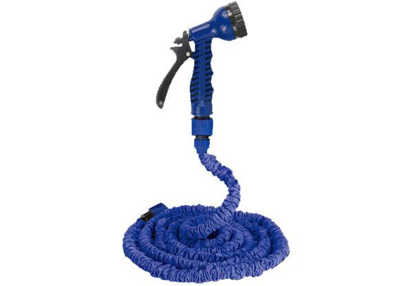 Expandable Garden Hose & Spray Nozzle - Two Sizes Available